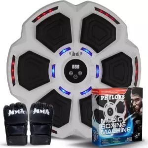 장갑 9단 속도 및 모드의 음악 복싱 머신 스마트 리플렉스 조명 홈 피트니스 재미를 위한 펀칭 트레이너로