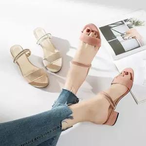 여자 예쁜 신발 심플한 세무두줄 여름 슬리퍼 샌들 GUr9+7FDE