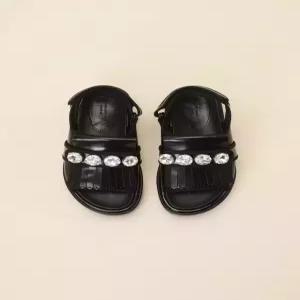 슈콤마보니 쥬얼리 태슬 샌들 DG2AM24017BLK DG2AM24017BLKP