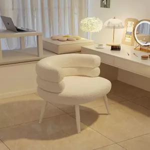 화장대스툴의자 메이크업 패브릭 엔틱 체어 북유럽 원목 디자인 화장대 보조 스툴의자