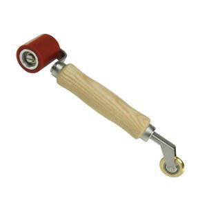 용접 핸드헬드 롤러, 40mm 실리콘 솔기 6mm 황동 디테일 페니 PVC/TPO/EPDM 싱글 플라이 루프 테이프용 스무딩 롤러 도구, 사운딩, 배너, 벽지 등.