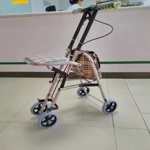 일제 보행 휴대용 접이식 할머니유모차 바퀴