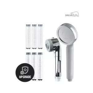 대림바스 디클린 히든필터뷰어 주방용헤드+샤워기 와이드형(무광그레이)+항균 플러스 리필필터(3개입) SET