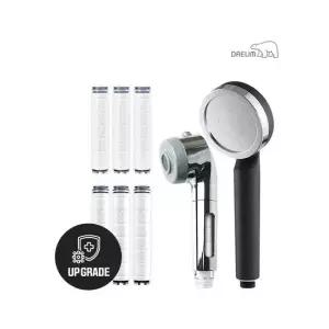 대림바스 디클린 히든필터뷰어 주방용헤드+샤워기 와이드형(무광블랙)+항균 플러스 리필필터(3개입) SET