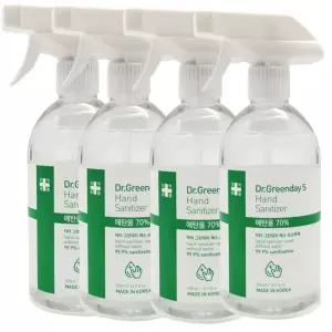 500ml 손소독제 스프레이 에탄올70 4개 닥터그린