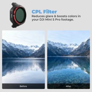 호환 DJI 미니 5 Pro용 Freewell Everyday 4팩 필터  UV  CPL  LPR글로우 미스트 1/4 드론 액세서리 포함