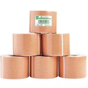 근육 보호 키네시올로지 테이프 5cm 6롤 스포츠테잎 접착력 통증완화 탄력밴드 운동용품 통기성