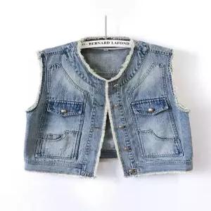 청조끼코디 빅사이즈 여성 데님베스트 청조끼 오버핏