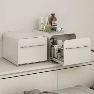 티백보관함 디귿철제 슬라이드 슬라이딩 수납함 소형