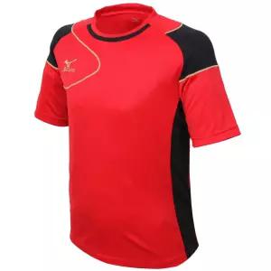 미즈노 끈적임없는 트레이닝 레드저지반팔티 깔끔한티 아웃도어티셔츠 스포츠웨어 행사단체복 기능성상의