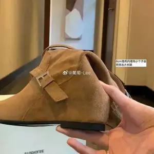 데님부츠 세무 라이더부츠 크로스버클 속굽 웨스턴 롱부츠 무릎부츠 양가죽 여자신발 더플부츠 원템5