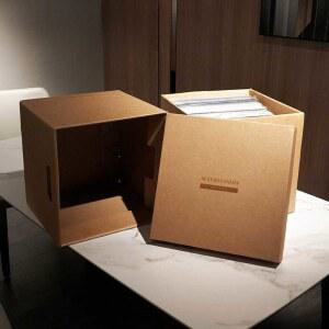 12인치 LP보관상자 엘피박스 진열 원목함 투명 턴테이블 상품 박스형 스탠드 단일옵션