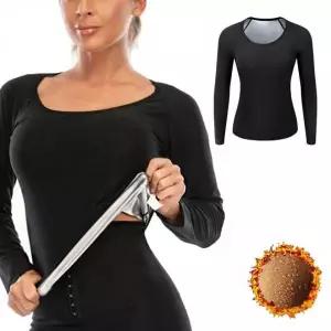 여성 발열 땀복 레깅스 긴팔 나시 상체 복부 운동용 코팅