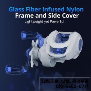 KastKing Centron Lite 베이트캐스팅 릴 유리 주입 나일론 프레임 7KG 최대 드래그 7.1:1 고속 기어비 낚시