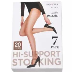 커피색스타킹 비비안 여성 팬티스타킹 20데니아 사계절착용 7켤레