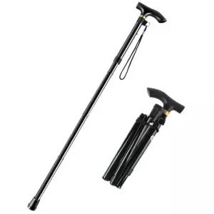 고퀄리티   어르신 노인정 할머니 할아버지 노인 선물 보행 접이식 조절 부모님 길이 지팡이 보조