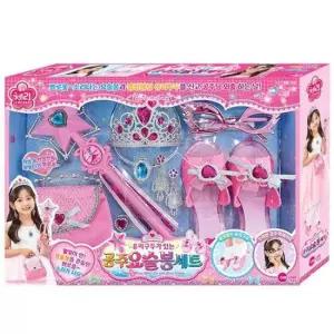 원앤원 미용놀이 미용실 체리공주 요술봉 구두 왕관 액세서리 세트