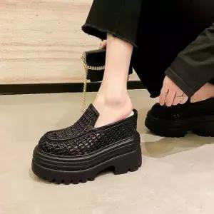 여름 웨지 속굽 여성패션 힐 통굽 단화 통기성 겉에 메쉬 MR 슬리퍼 슬링백 펀칭 다옴2 DL5