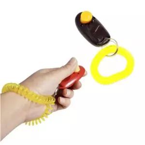 애견훈련 클리커 1개-색상랜덤발송 애견딸깍이 클릭커