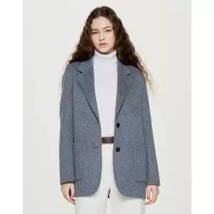 헤지스레이디스 25FWHSJA-5D905 캐시미어 블렌디드 핸드메이드 싱글 자켓 1301102