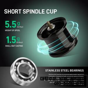 CEMREO 118g 초경량 베이트 캐스팅 낚시 릴 카본 바디 4kg 마그네틱 브레이크 시스템 모델 VENOM