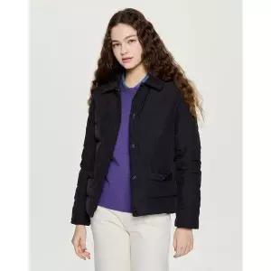 헤지스레이디스 25FWHSJU-5D002 헤지스 레이디스 리버시블 숏 경량 구스 자켓 블랙 1301105