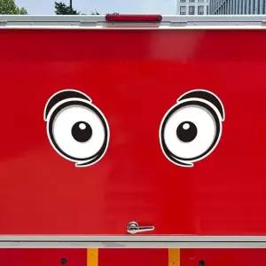 슬픈왕눈이5 대형 고휘도반사 차량스티커 280x332mm 고휘도