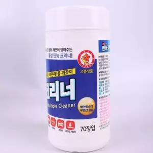 동성 만능 크리너 70매티슈물티슈 클리너 기름때 찌든 먼지제거 청소 청소물