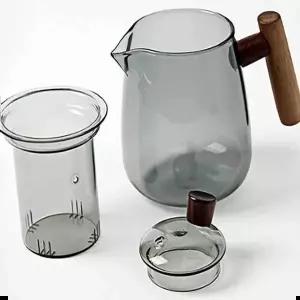 내열유리차통 내열유리차주전자 내열유리티포트 유리주전자 500ml