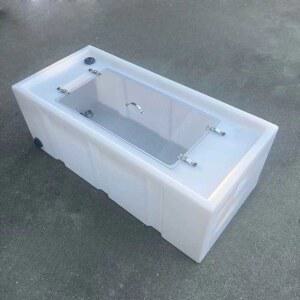 접이식 빙어 물고기운반통 활어 80L 대형 상자 살림통 블루 60L 플랩 수산물 낚시