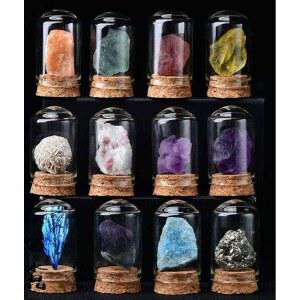 운석 천연수정 10종세트 수정 7색 천연 크리스탈 원석 세트 학습교재 광석 실험도구