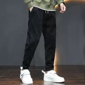 훌리오 팬츠 캐주얼 트레이닝복 남자배기바지 배기핏 스판 긴 조거팬츠 슬림핏 9부 UNO5
