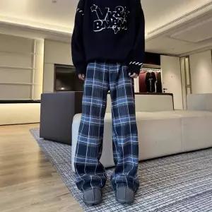 훌리오 팬츠 바지 빈티지 루즈핏 와이드 남자배기바지 기모남 배기핏 빅사이즈 체크 클린핏 UNO1