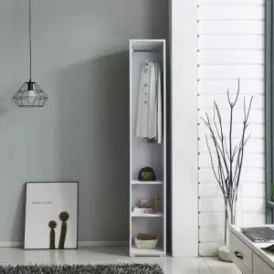 즐거운가구 레이첼 틈새수납장 선반 행거 300