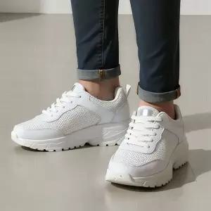 [RIZPICK]인조가죽 메쉬 운동화 메모리폼 쿠션인솔 발편한 운동화 두툼힐탭