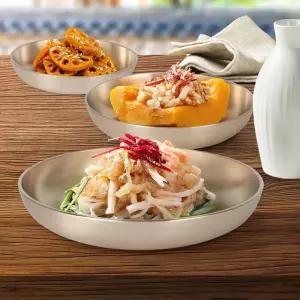 찬기 원형 유기 방짜 놋그릇세트 놋쇠그릇 접시 다용도 예단반상기 CC