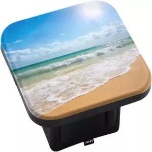 스와노 비치 견인 히치 커버 파라다이스 샌디 코스트 오션 웨이브 튼튼한 고무 2인치 트레일러 플러그 캡