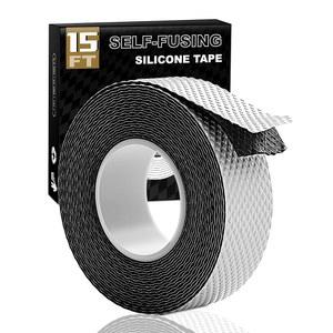 EVOULTES 셀프 퓨징 실리콘 테이프, 핸들 씰링 고무 테이프용 15피트 그립 풀업 바, 바벨, 체육관 장비 및 도구용 접착식 테이프 없음