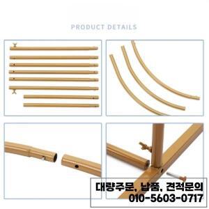 황금 아치 프레임 웨딩 파티 장식 배경 스탠드 라운드 튜브 브래킷 풍선 키트 디스플레이