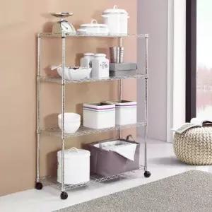 선반수납장 메탈선반 900 4단 아파트베란다 철제렉 앵글선반장 랙