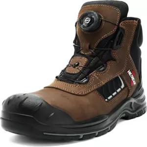 남성용 벌트레이크 복합 발가락 작업화 - 스틸 보호 퀵 핏 시스템 케블라 펑크 방지 미드솔 S3 HRO 인증