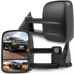 쉐보레에 적합한 SCITOO 견인 거울 GMC 외장 액세서리 C1500 C3500 K1500 K2500 1988-1998 볼록 유리 수동