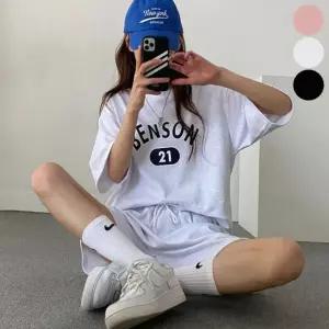 반바지 여자 셋업 트레이닝 츄리닝 세트 3컬러 반팔