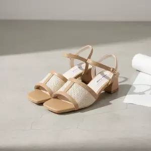 바바라슈즈 최초가 168,000 세븐플로어 라탄 스트랩 샌들 4.5cm_SFD338. 1314619