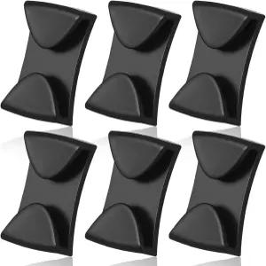 브라이트로우 6개 고글 클립 겨울 스포츠 스키 헬멧 스노보드용 미끄럼 방지 교체용