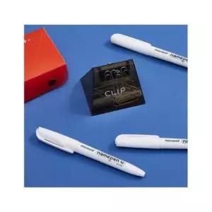 [문구/오피스] 모나미 굵은글씨용 네임펜M 흰색 1타