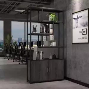 사무실선반 칸막이책장 수납장 오피스 파티션 거실 랙 공간분리 우드 책꽂이 철제