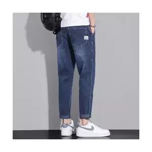 청 여름 데일리 스트레이트 배기핏 진팬츠 남성청바지 9부 다올5