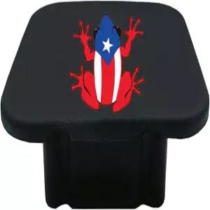 코키 개구리 보리쿠아 푸에르토리코 고무 리시버 튜브 히치 플러그 트레일러 커버와 호환되는 커버 캡