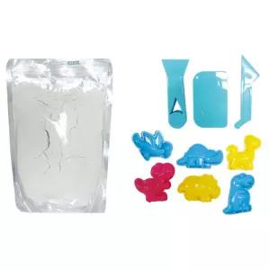 촉감놀이 샌드클레이 1kg 공룡세트 오감발달 찍기틀 놀이도구 영유아